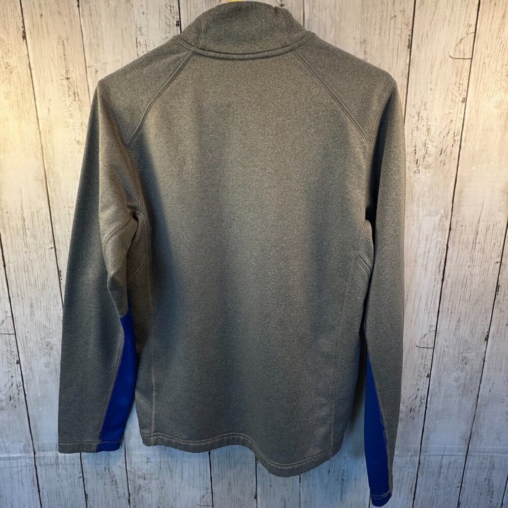 Nike Therma-Fit Fleece Pullover 1/4 Zip Men's Size S Blue & Gray - Picture 4 of 6